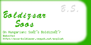 boldizsar soos business card